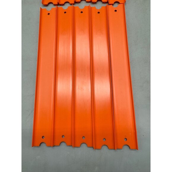 hot wheels lot of 10 Orange straight Track Pieces No Connectors 12" READ - Picture 3 of 6